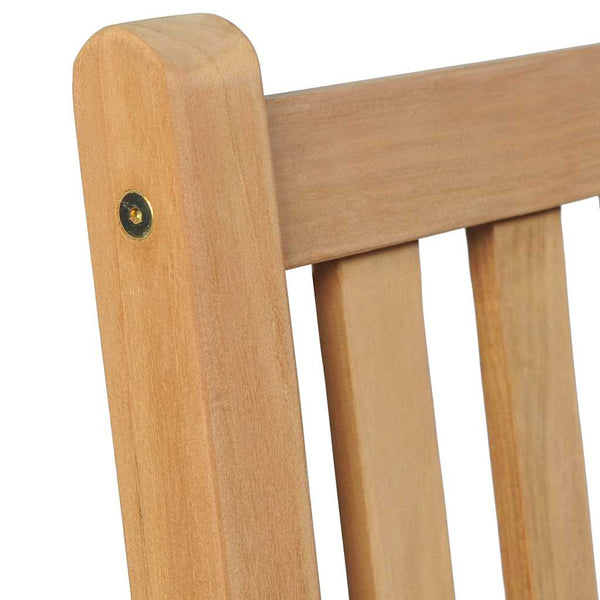 7-teiliges Garten-Ess-Set 140 x 80 cm Massivholz Teak