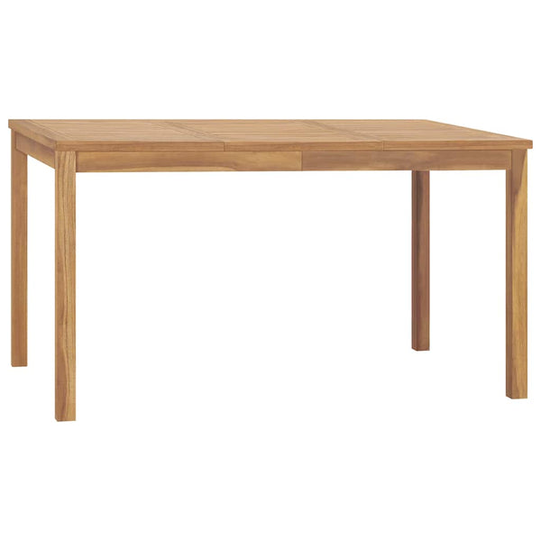 7-teiliges Garten-Ess-Set 140 x 80 cm Massivholz Teak