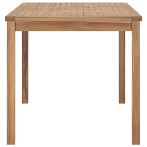 7-teiliges Garten-Ess-Set 140 x 80 cm Massivholz Teak