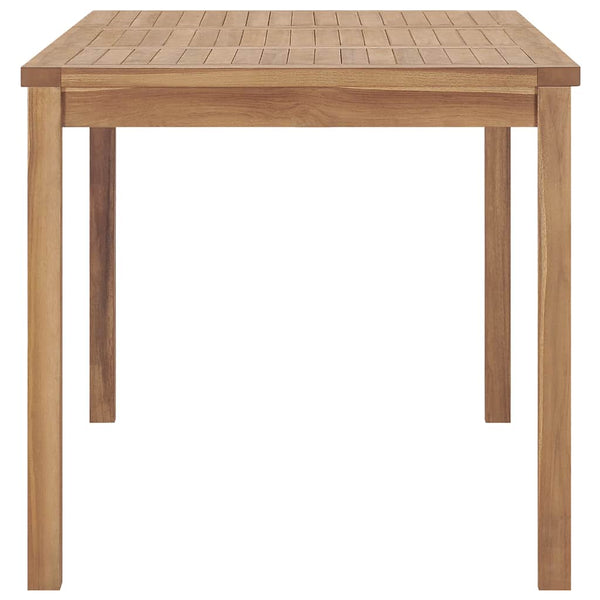 7-teiliges Garten-Ess-Set 140 x 80 cm Massivholz Teak