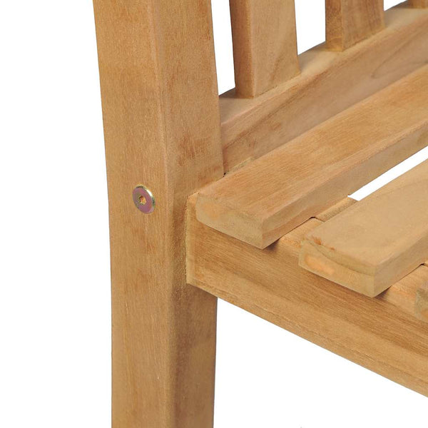 7-teiliges Garten-Ess-Set 140 x 80 cm Massivholz Teak
