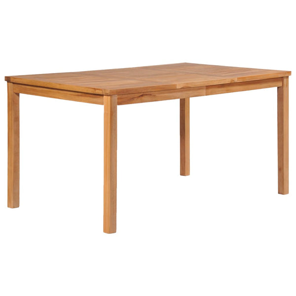 5-teiliges Garten-Ess-Set 150 x 90 cm Massivholz Teak
