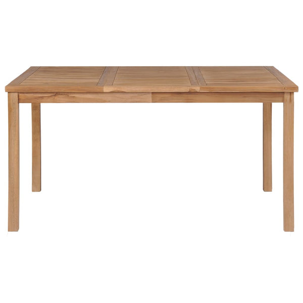 5-teiliges Garten-Ess-Set 150 x 90 cm Massivholz Teak