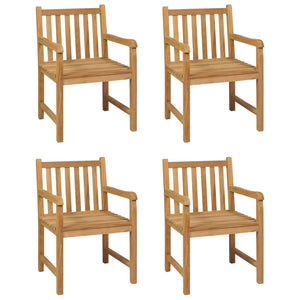 5-teiliges Garten-Ess-Set 150 x 90 cm Massivholz Teak