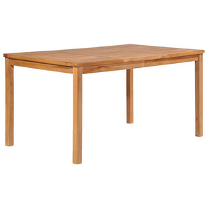 5-teiliges Garten-Ess-Set 150 x 90 cm Massivholz Teak