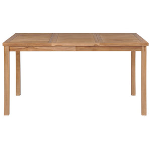 5-teiliges Garten-Ess-Set 150 x 90 cm Massivholz Teak