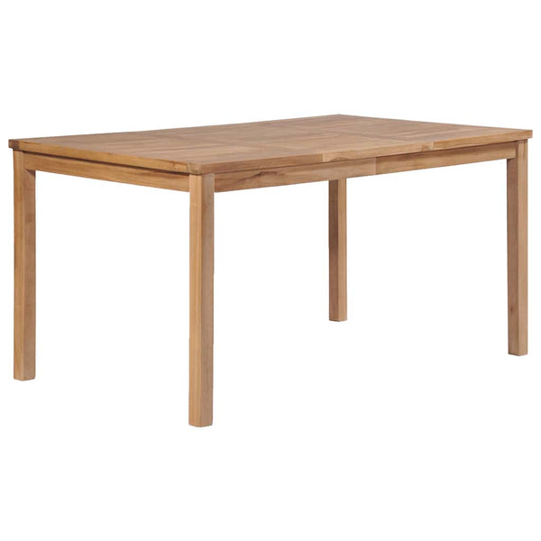 7-teiliges Garten-Ess-Set 150 x 90 cm Massivholz Teak