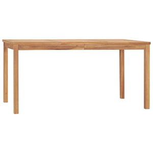 7-teiliges Garten-Ess-Set 160 x 80 cm Massivholz Teak