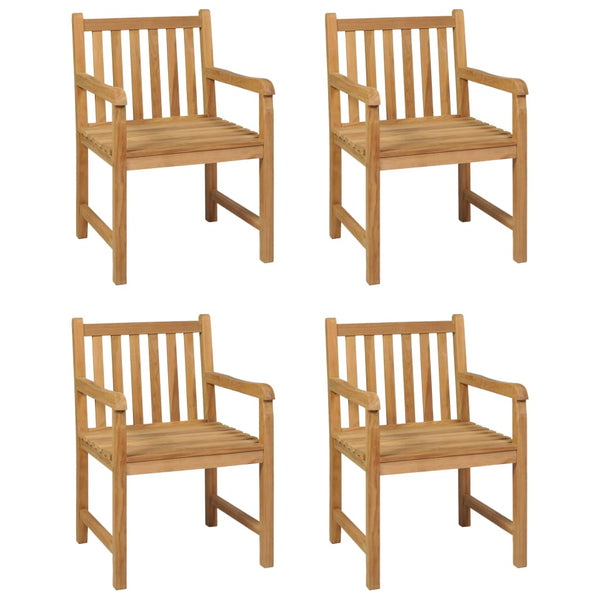 5-teiliges Garten-Ess-Set 160 x 80 cm Massivholz Teak