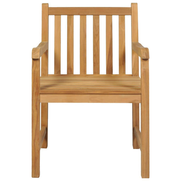 5-teiliges Garten-Ess-Set 160 x 80 cm Massivholz Teak
