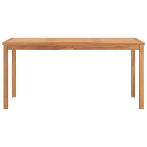 5-teiliges Garten-Ess-Set 160 x 80 cm Massivholz Teak