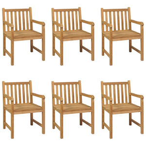 7-teiliges Garten-Ess-Set 160 x 80 cm Massivholz Teak