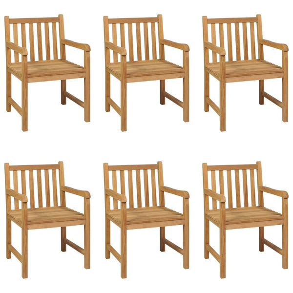 7-teiliges Garten-Ess-Set 160 x 80 cm Massivholz Teak