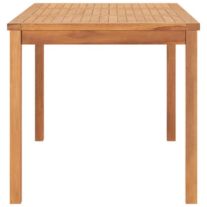 7-teiliges Garten-Ess-Set 160 x 80 cm Massivholz Teak