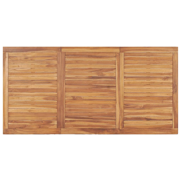 5-teiliges Garten-Ess-Set 180 x 90 cm Massivholz Teak