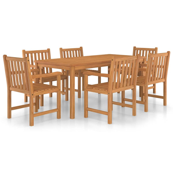 7-teiliges Garten-Ess-Set 180 x 90 cm Massivholz Teak