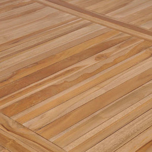 7-tlg. Garten-Essgruppe Massivholz Teak