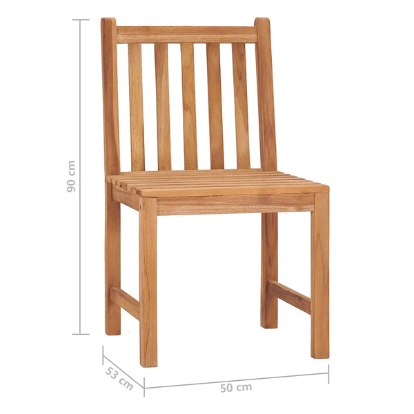 7-tlg. Garten-Essgruppe Massivholz Teak