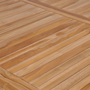 9-teiliges Garten-Ess-Set 200 x 100 cm Massivholz Teak