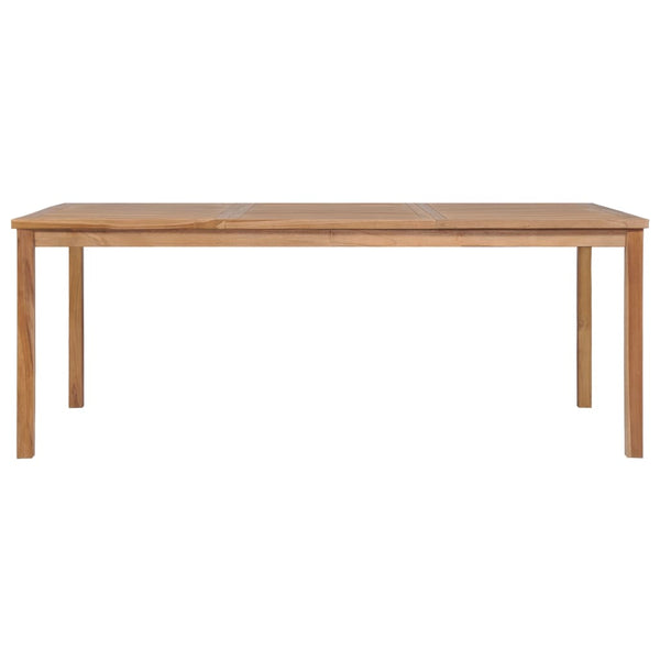 9-teiliges Garten-Ess-Set 200 x 100 cm Massivholz Teak