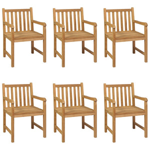 7-teiliges Garten-Ess-Set 200 x 100 cm Massivholz Teak