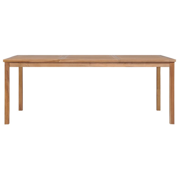 7-teiliges Garten-Ess-Set 200 x 100 cm Massivholz Teak