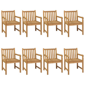 9-teiliges Garten-Ess-Set 200 x 100 cm Massivholz Teak