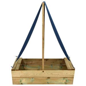 Sandkasten mit Dach 80x60x97,5 cm Imprägniertes Kiefernholz