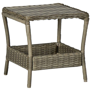 3-tlg. Garten-Lounge-Set mit Auflagen Poly Rattan Braun