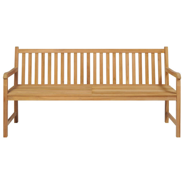 Gartenbank 175 cm Massivholz Teak