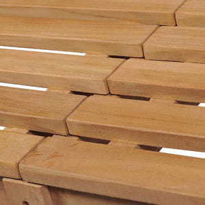 Gartenbank 175 cm Massivholz Teak