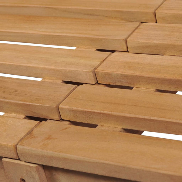 Gartenbank 175 cm Massivholz Teak