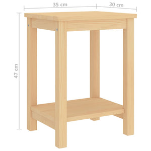 Nachttisch Kiefer Massivholz 35x30x47 cm