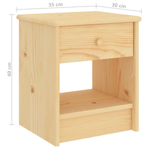 Nachttisch Kiefer Massivholz 35x30x40 cm