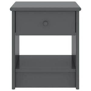 vidaXL Table de chevet gris foncé 35x30x40 cm Pin massif