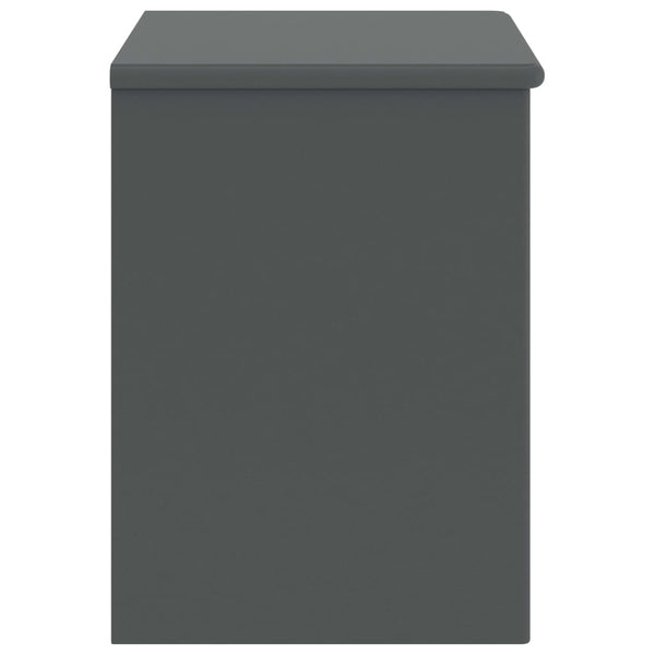 vidaXL Table de chevet gris foncé 35x30x40 cm Pin massif