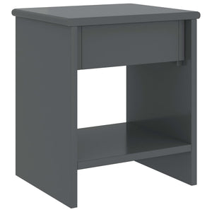 vidaXL Table de chevet gris foncé 35x30x40 cm Pin massif