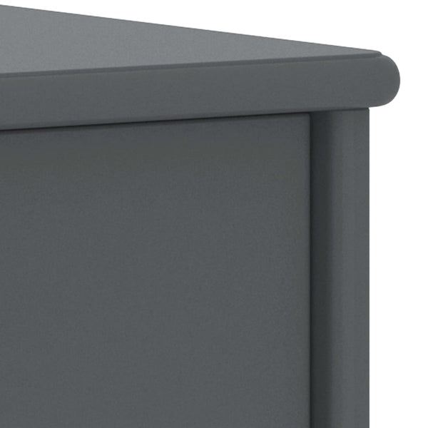 vidaXL Table de chevet gris foncé 35x30x40 cm Pin massif
