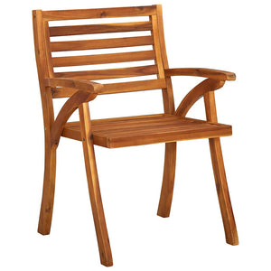 vidaXL Chaises de jardin avec coussins 3 pcs Bois d'acacia massif