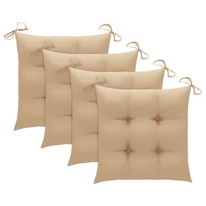 vidaXL Chaises de jardin avec coussins 3 pcs Bois d'acacia massif