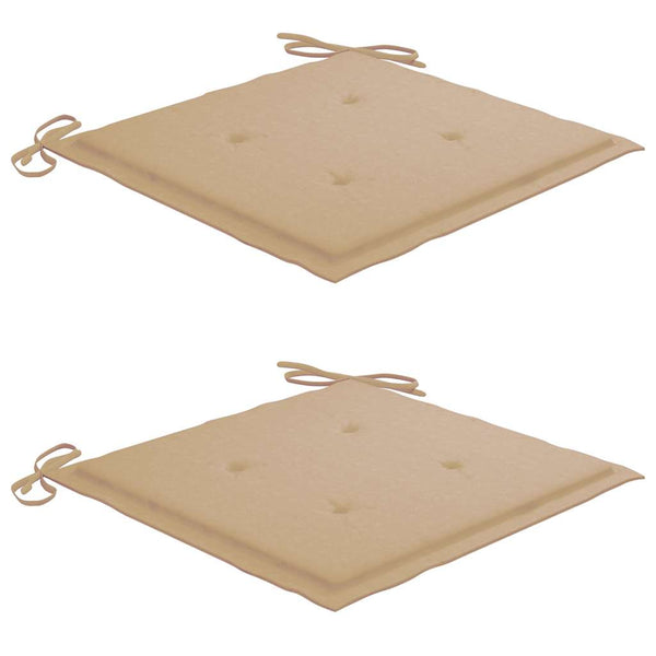 vidaXL Chaises de jardin avec coussins 2 pcs. Bois d'acacia massif
