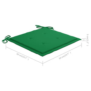 Gartenstühle mit Kissen 4 Stk. Massivholz Akazie