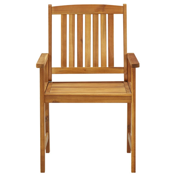 vidaXL Chaises de jardin avec coussins 4 pcs Bois d'acacia massif
