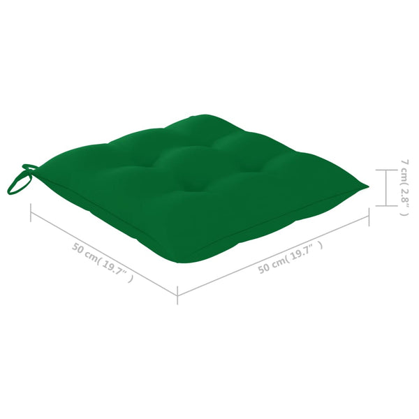 Gartenstühle mit Kissen 2 Stk. Massivholz Akazie