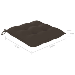 Gartenstühle mit Kissen 2 Stk. Massivholz Akazie
