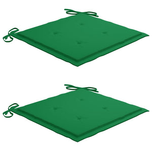 Gartenstühle mit Kissen 2 Stk. Grau Massivholz Akazie