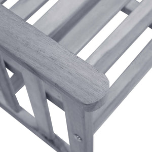 vidaXL Chaises de jardin avec table basse et coussins Bois d'acacia massif