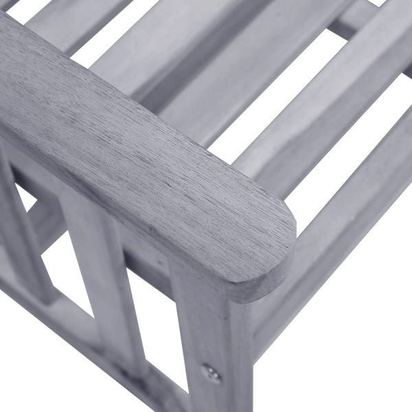 vidaXL Chaises de jardin avec table basse et coussins Bois d'acacia massif