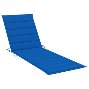 vidaXL Bain de soleil double avec coussins en bois d'acacia massif