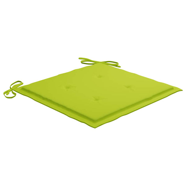 vidaXL Chaises de jardin avec coussins 2 pcs. Bois de teck massif et acier